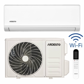 Air Conditioner Ardesto CoolSmartPro 25m2 inverter 9000BTU 2.5kW A++/A+ -25°С Wi-Fi R32 white
