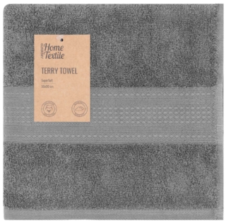 Ardesto Terry towel SuperSoft 50x90cm, 100% cotton, grey