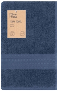 Ardesto Terry towel SuperSoft 70х140cm, 100% cotton, dark blue