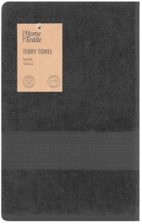 Ardesto Terry towel SuperSoft 70х140cm, 100% cotton, dark grey