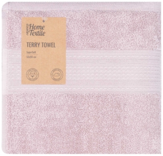 Ardesto Terry towel SuperSoft 50x90cm, 100% cotton, pink