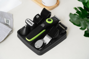 Haircut kit  Ardesto SHR-9WPR, for beard, mustache, head, nose and body, nozzles-9, titanium coating, black