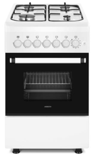 Cooker Ardesto gas, 50L, 50x60cm, electric ignition, timer, LPG conversion set (gas cylinder connection), white