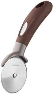 Pizza knife Ardesto Gemini, 20cm, stainless steel, plastic, gray-brown