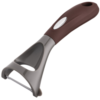 Ardesto Peeler Gemini, 19.5cm, stainless steel, nylon, gray-brown