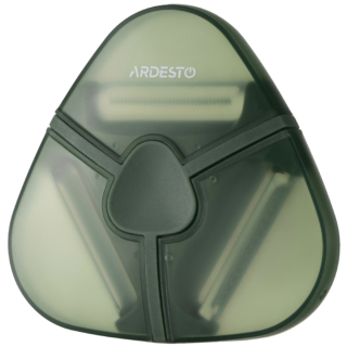 Ardesto Peeler 3 in 1 with case Gemini, stainless steel, plastic, green