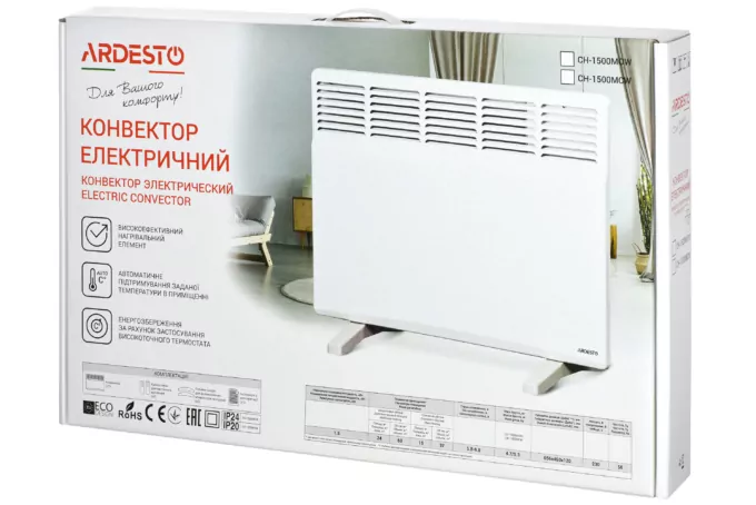 Конвектор электрический Ardesto CH-1500MOW