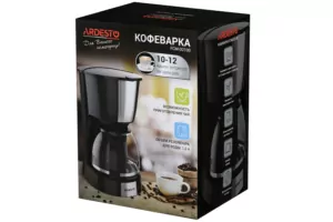 ARDESTO Кавоварка крапельна FCM-D2100, 1,2л, мелена, чорно-сріблястий