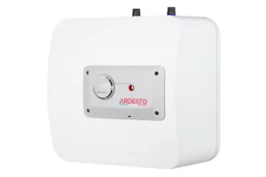 ARDESTO Electric water heater compact, 15L, 1,2kW, mounting under the sink, mechanical control, B, Italy, white-grey