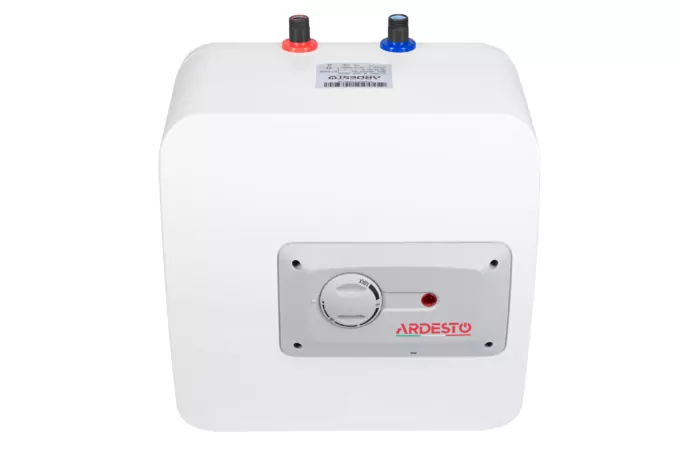 ARDESTO Electric water heater compact, 15L, 1,2kW, mounting under the sink, mechanical control, B, Italy, white-grey