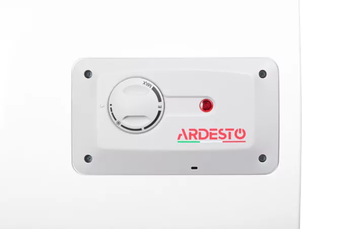 ARDESTO Electric water heater compact, 15L, 1,2kW, mounting under the sink, mechanical control, B, Italy, white-grey