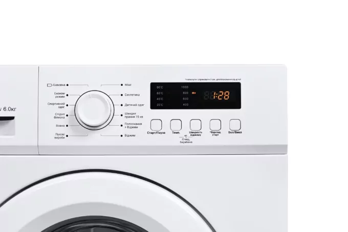 ARDESTO WM front load, 6kg, 1000, A++, 44cm, display, white