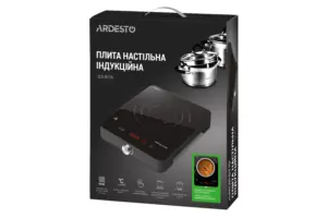 ARDESTO Плитка настільна індукційна , комф. – 1, 1.8Вт, управл – сенсор, таймер, чорний