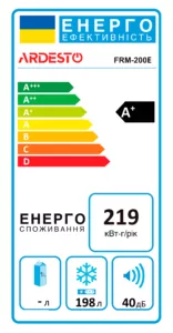 ARDESTO Морозильна скриня FRM-200E, Висота – 85см, 198л, A+, ST, Електр. Керування, Дисплей, Білий