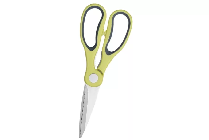 ARDESTO Gemini 22.3 cm kitchen scissors, gray/yellow, case, stainless steel, plastic