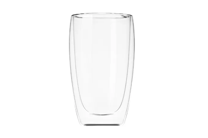 ARDESTO Doublewall mug set, 450ml, 14.5cm, 2pcs, borosilicate glass, transparent