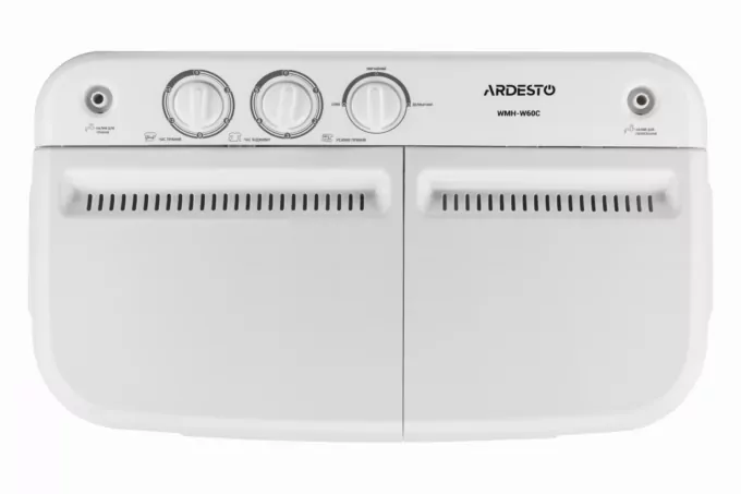 ARDESTO Стиральная машина полуавтомат., 6кг, 1350, A, 41см, отжим, белый