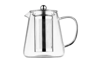 ARDESTO Gemini Teapot[Teapot Milano, 950 ml, borosilicate glass, stainless steel]