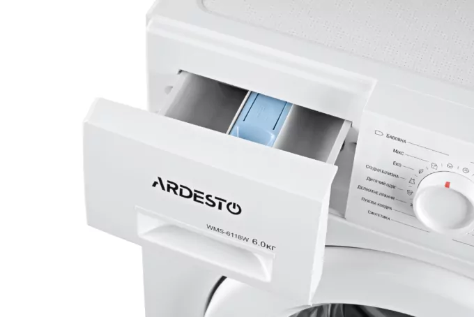ARDESTO Пральна машина фронтальна, 6кг, 1000, А++, 45см, білий