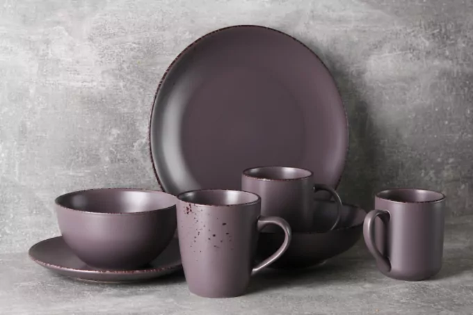 ARDESTO Тарілка обідня Lucca, 26 см, Grey brown, кераміка