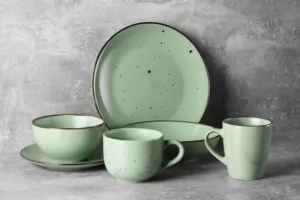 ARDESTO Dinner plate Bagheria, 26 сm, Pastel green, ceramics