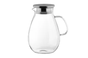 ARDESTO Jug with lid, 1800 ml,  borosilicate glass, stainless steel