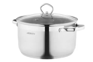 ARDESTO Casserole with glass lid Gemini Bari, 4.2l, stainless steel