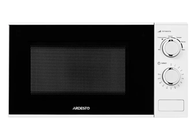 ARDESTO Microwave oven, 23L, mechanical control, 900W, button opening, white