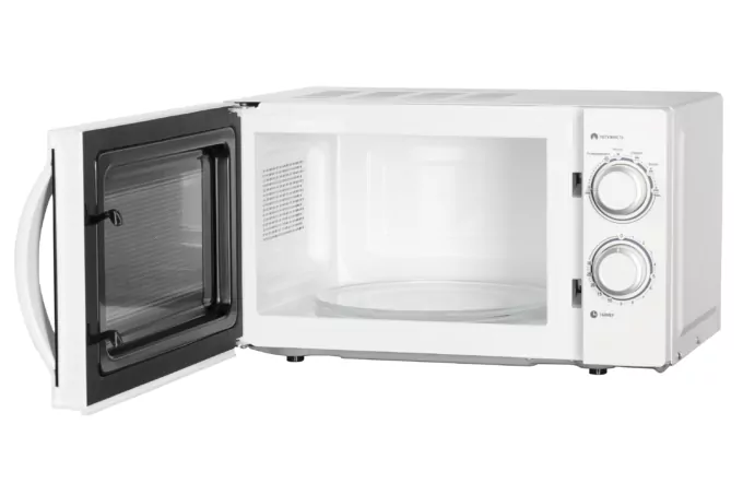 ARDESTO Microwave oven, 20L, mechanical control, 700W, handle opening, white