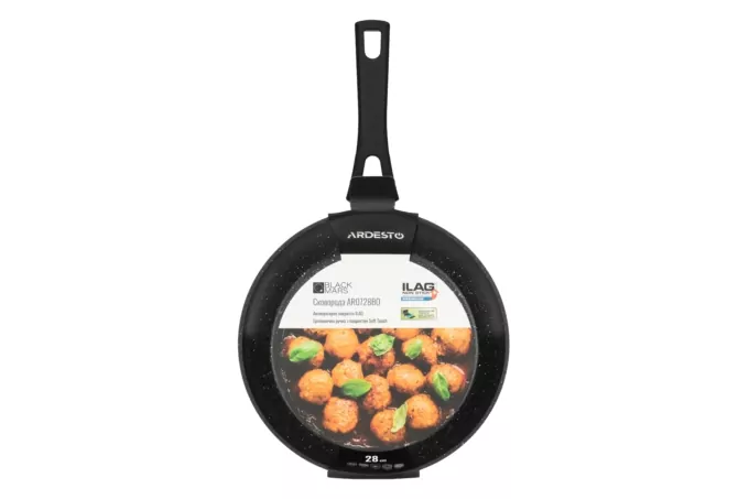 ARDESTO Fry pan Black Mars Orion, 28cm, aluminium, black