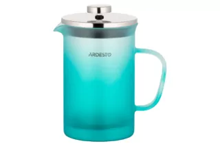 ARDESTO French press Fresh, 800 ml, tiffany blue, matt, plastic, glass