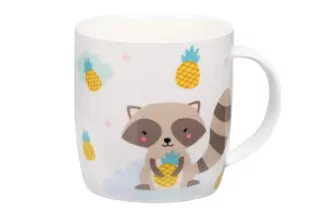 ARDESTO Чашка Cute raccoon, 350 мл, порцеляна