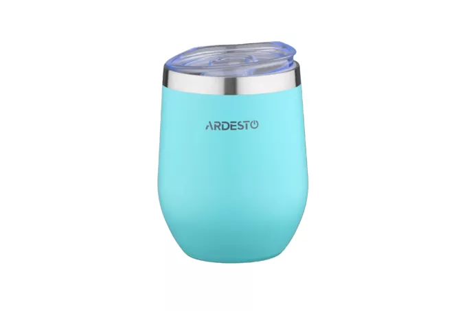 ARDESTO Термочашка Compact Mug 350 мл, голубой, нержавеющая сталь