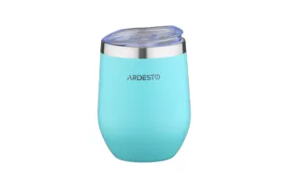 ARDESTO Термокухоль Compact Mug 350 мл, голубий, нержавіюча сталь