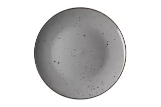 ARDESTO Dinner plate Bagheria, 26 cm, Grey, ceramics