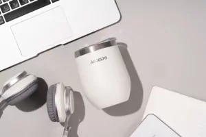 ARDESTO Термокухоль Compact Mug 350 мл, білий, нержавіюча сталь