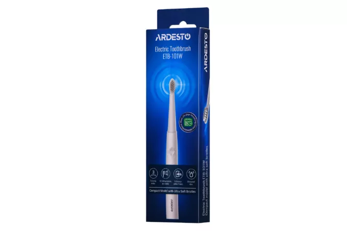 ARDESTO Toothbrush electric Ardesto ETB-101W, 35th. fluct/min, IPX7, white