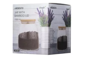 Банка для хранения ARDESTO Fresh Classic 1000 мл, стекло, бамбук AR1310BC
