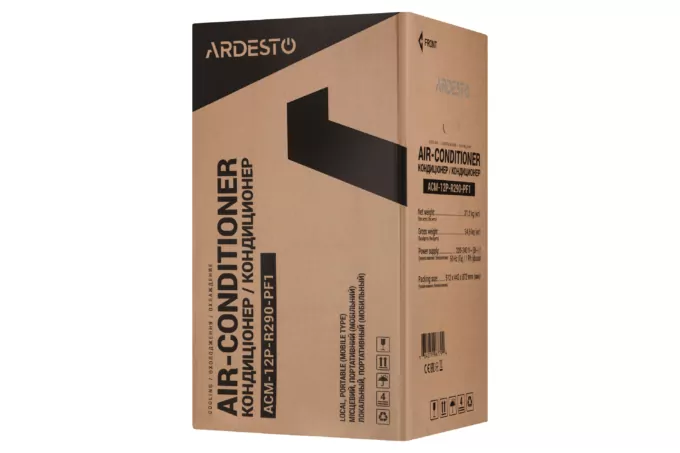 ARDESTO Кондиціонер мобільний ACM-12P-R290-PF1, 35 м2, R290