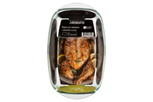 Baking dish with lid ARDESTO BLACK MARS AR2409BG