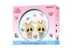 ARDESTO Набір дитячого посуду Bunnies, 3 предмети, порцеляна