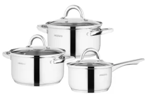 ARDESTO Cookware set Gemini Gourmet Andria, 6 pcs., stainless steel