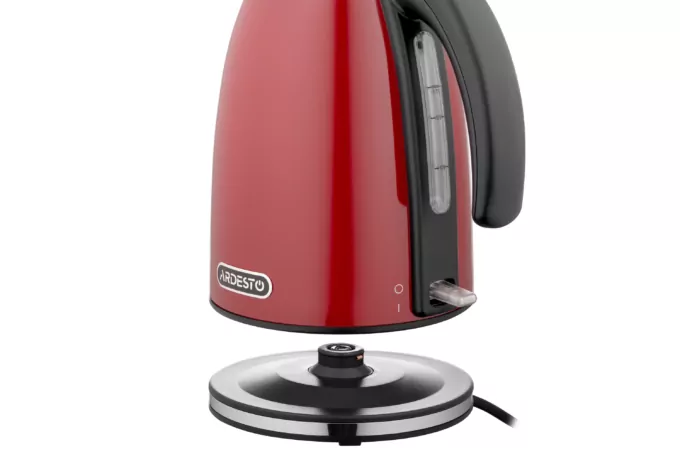 ARDESTO Електрочайник EKL-F340R 1.7л/2200Вт/strix контроль/нерж. сталь/червоний