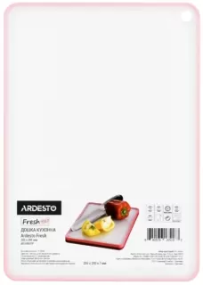 ARDESTO Доска кухонная Fresh, 205х290х7 мм, розовый, пластик