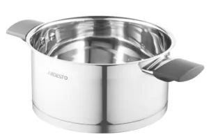 ARDESTO Casserole Gemini, glass lid, 3 l, stainless steel