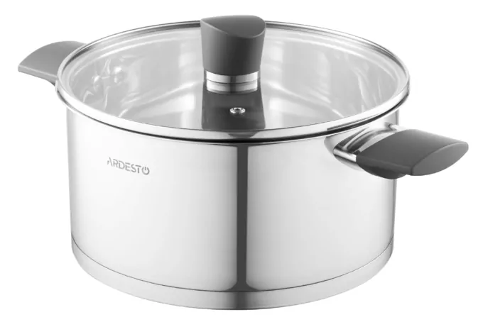 ARDESTO Кастрюля Gemini, стеклянная крышка, 3.9 л, нержавеющая сталь
