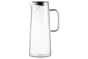 ARDESTO Pitcher Graphite with lid, 1350 ml, borosilicate glass