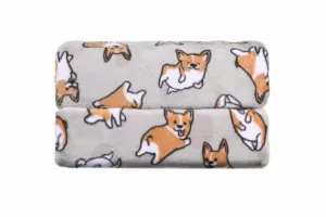 ARDESTO Плед Flannel, 160х200см, корги, 100% полиэстер