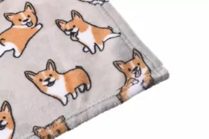 ARDESTO Плед Flannel, 160х200см, корги, 100% полиэстер