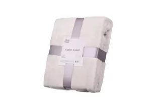 ARDESTO Плед Flannel, 160х200см, айвори, 100% полиэстер